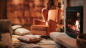 living room decorat de craciun 2